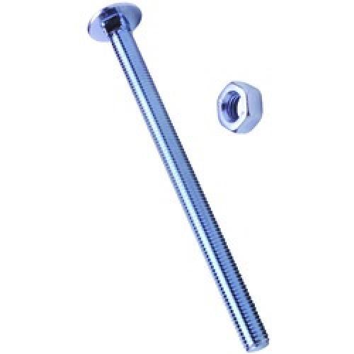 M6  x 150    CUP SQU HEX  MILD STEEL ZINC