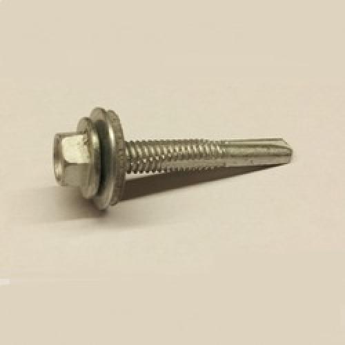 5.5 X 38 SELF DRILL SCREW  HEAVY SECT c/w 16mm WASH