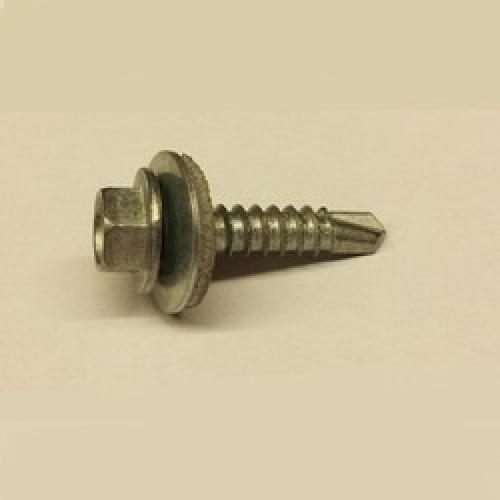 5.5 X 25 SELF DRILL SCREW  LIGHT SECT c/w 16mm WASH