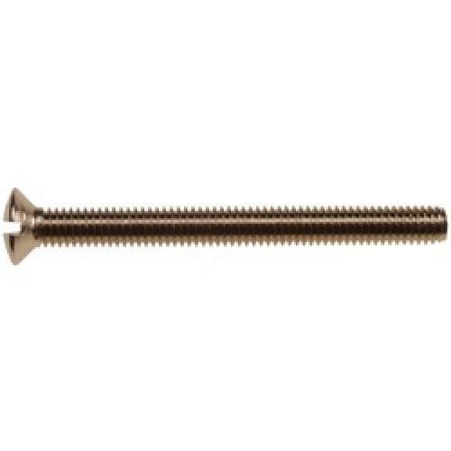 M3.5 x 75    BRASS NICKEL  SLOT RAISED CSK MT SCREW