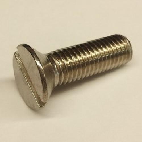 8-32 UNC x 1     A2 ST/ST  SLOT CSK HD SCREW