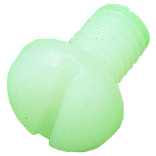 M3  x 10     WHITE NYLON  SLOT PAN HD SCREW