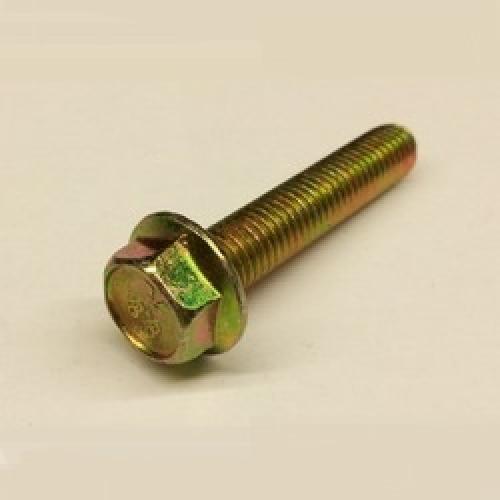 M6  x 20     M/S   BZP SERRATED FLANGE BOLT - FT