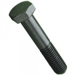 M10 x 100     HT HEX BOLT  Gr8.8 S/COL