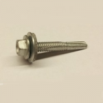 5.5 X 38 SELF DRILL SCREW  HEAVY SECT c/w 16mm WASH