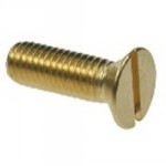 5BA      x 2     BRASS  SLOT CSK HD    MT SCREWS