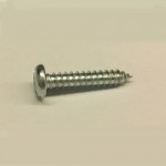 No8  x 1     STEEL BZP SLOT PAN     SELF TAPPERS