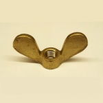 M5        WING NUTS  BRASS S/COL