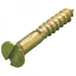 No3  x 1/2    BRASS S/COL  SLOT CSK HD   WOODSCREWS