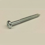 No10 x 1 /4  M/S BZP  POZI ROUND HD WOODSCREW