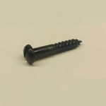 No12 x 2     M/S BLACK  SLOT ROUND HD WOODSCREW